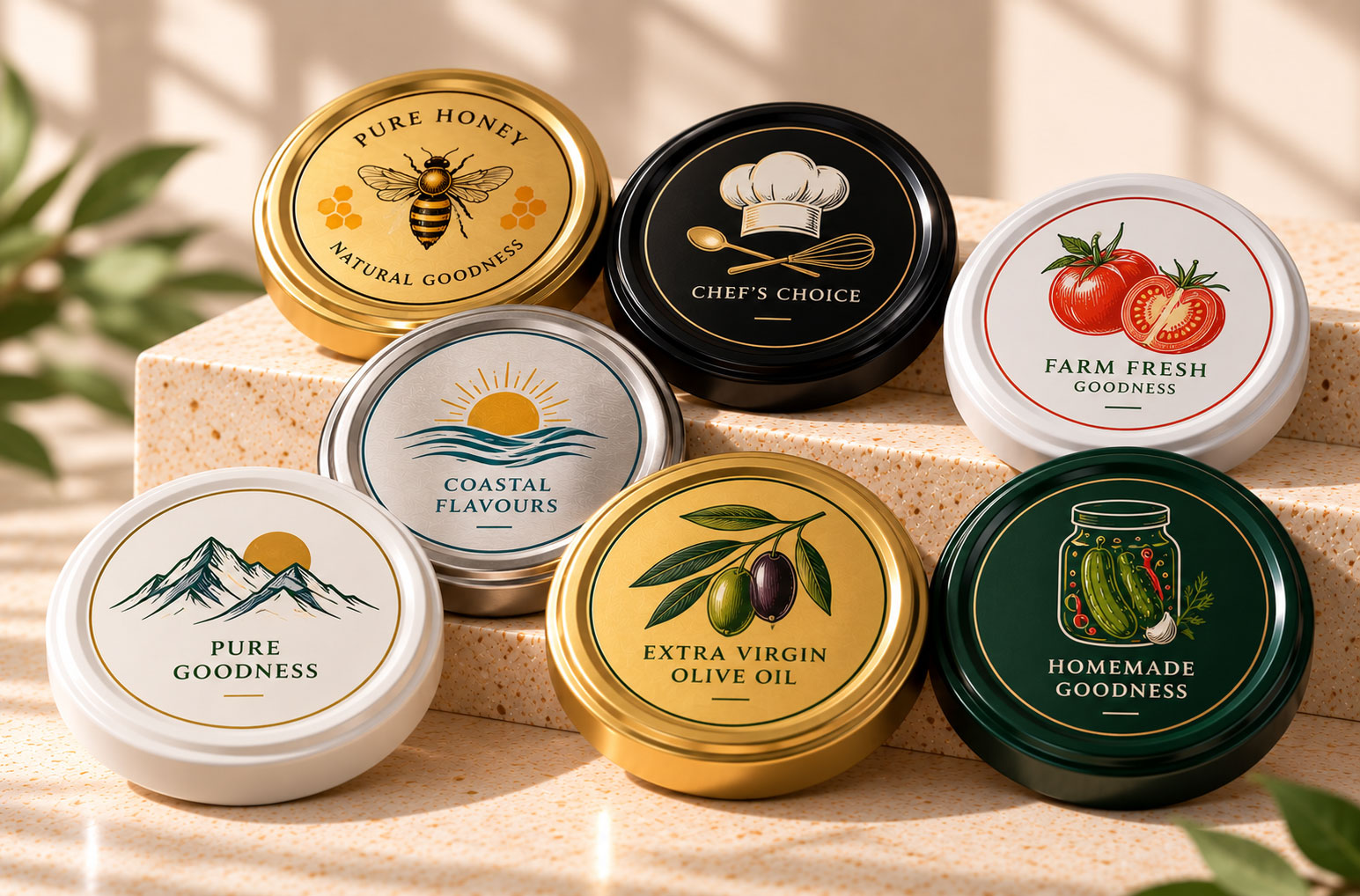 Elegant-Gold-and-Black-Jar-Lids image