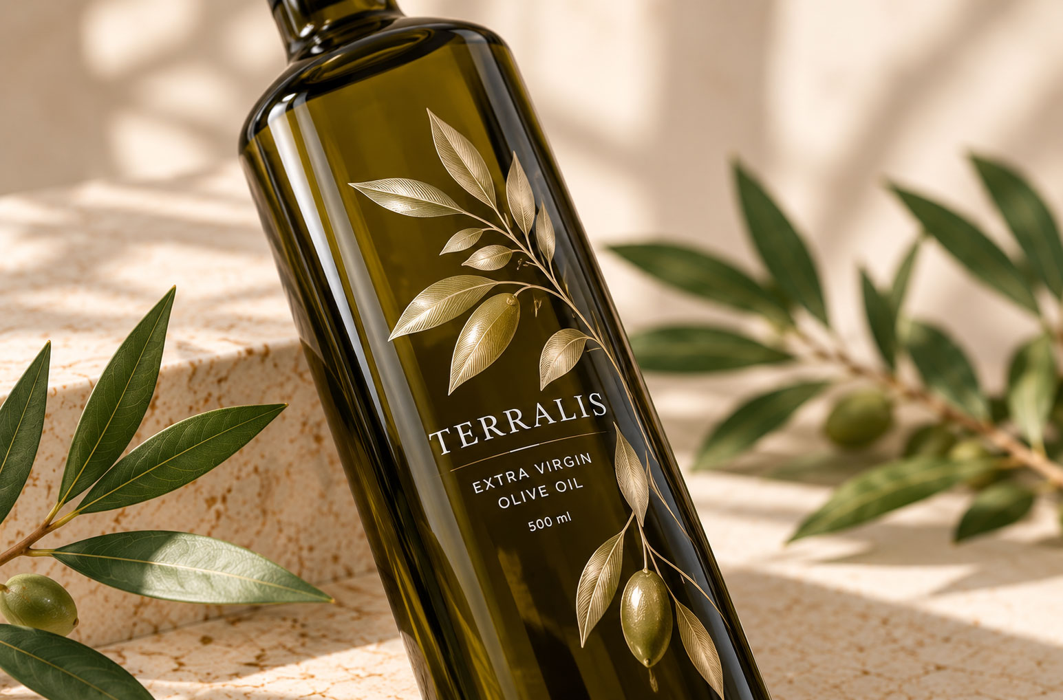 TERRALIS-Olive-Oil-in-Sunlit-Still-Life image